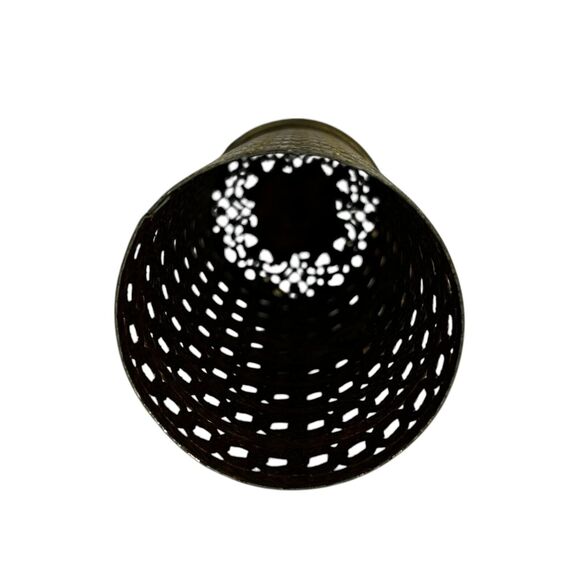 VINTAGE METAL FILIGREE VANITY HOLLYWOOD REGENCY HAIR/FRESHENER SPRAY CAN COVER ! - Picture 5 of 8